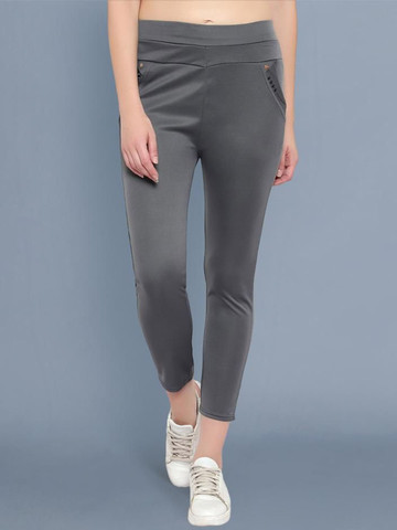 GRX Women Printed Easy Wash Trousers