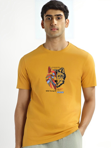 Kasendra Men Graphic Printed Round Neck T-shirt