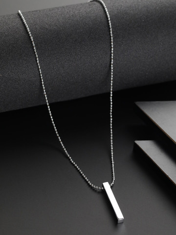 76% OFF on Priyaasi Men Silver-Toned Silver-Plated Necklace 76% OFF on Priyaasi Men Silver-Toned Silver-Plated Necklace