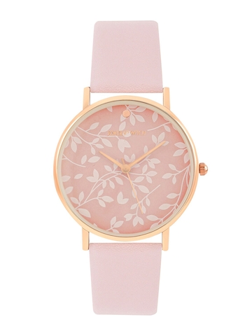 JOKER & WITCH Women Pink Embellished Dial & Pink Straps Analogue Watch AMWW594