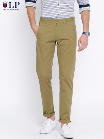 Buy Jeans Olive Green Steven Fit Chino Trousers online  Looksgudin