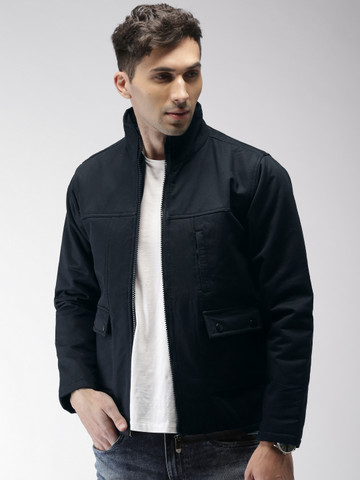 Harvard Men Navy Blue Solid Tailored Jacket