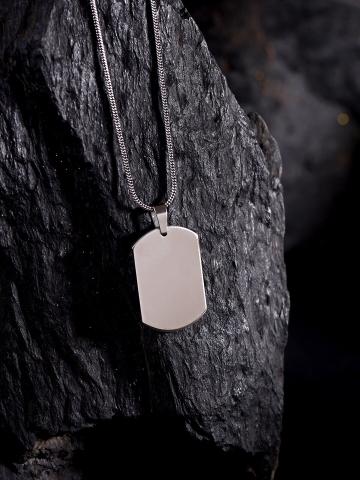 Dog Tag Stainless Steel Necklace