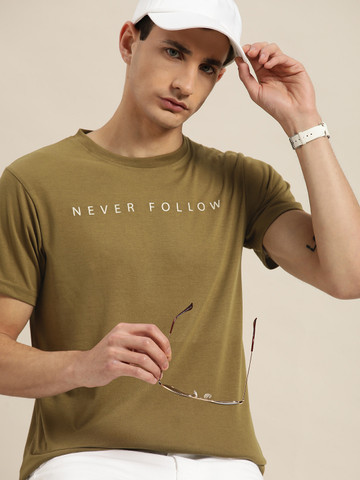 Moda Rapido Men Typography Printed T-shirt