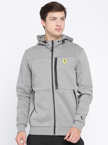Buy Puma Ferrari Men Grey SF Hooded 