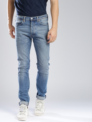 Buy Levis Men Blue 501S Skinny Fit Mid-Rise Clean Look Stretchable ...
