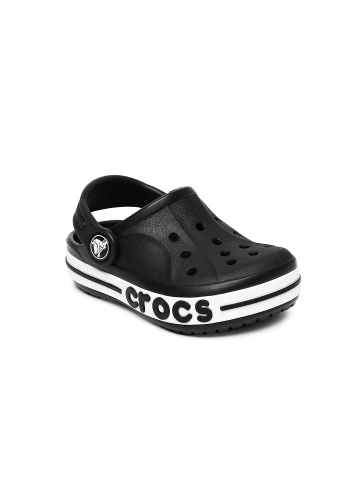 crocs black solid clogs