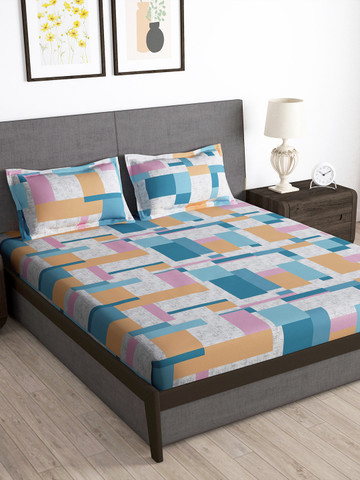 83% OFF on Story@home Arena Grey & White Printed 180 TC Queen Bedsheet & 2 Pillow Covers 83% OFF on Story@home Arena Grey & White Printed 180 TC Queen Bedsheet & 2 Pillow Covers