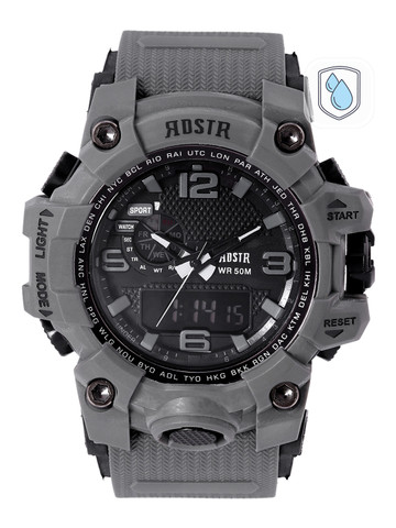 Roadster Unisex Grey Analogue and Digital Watch