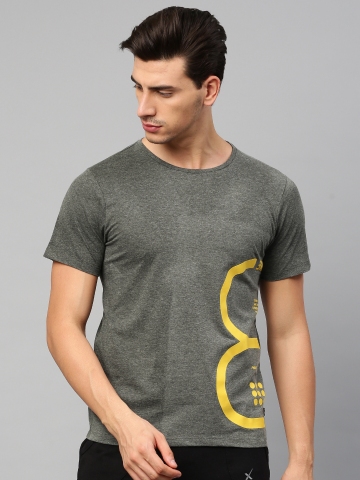 HRX Men Grey Printed T-shirt – Fashion House