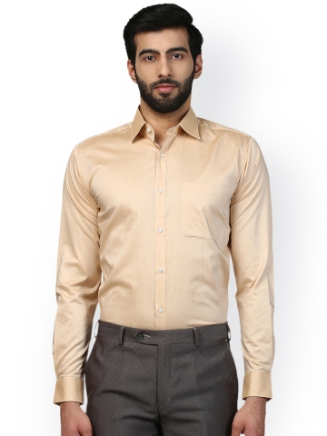 mens beige formal shirt