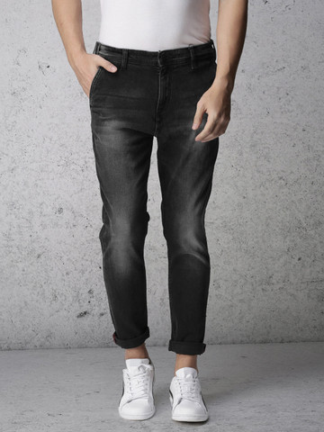 Ecko Unltd Men Black Slim Fit Mid-Rise Clean Look Stretchable Jeans
