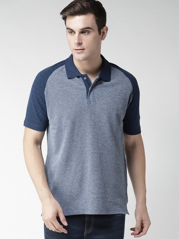 60% OFF on INVICTUS Men Blue Solid Polo 