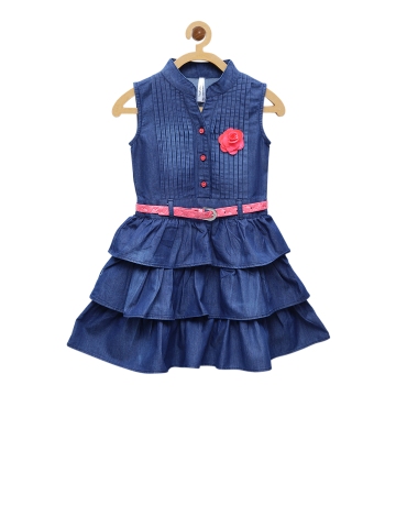 myntra denim dress