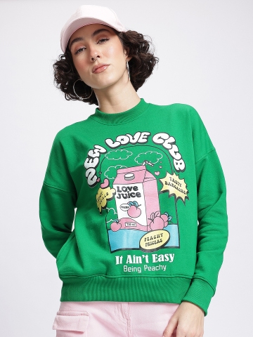 DressBerry Juicy Jumble Typo-Tonic Sweatshirt