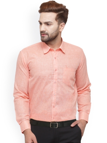 mens orange formal shirt