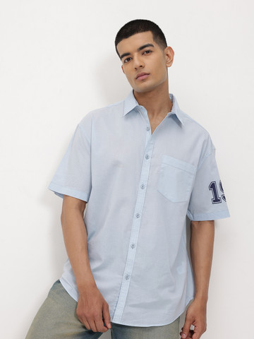 The Roadster Life Co. Men Pure Cotton Relaxed Fit Shirt