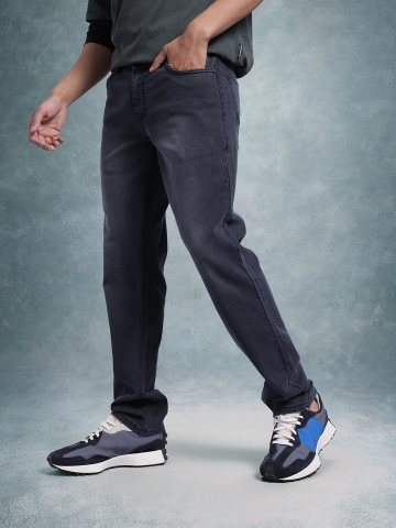 The Roadster Life Co. Men Mid-Rise Slim Fit Light Fade Stretchable Jeans