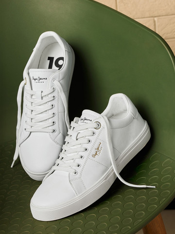 Pepe Jeans Men Colourblocked PU Sneakers
