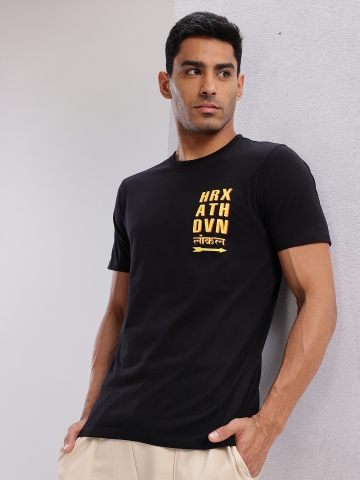 HRX by Hrithik Roshan Typography Printed T-shirt