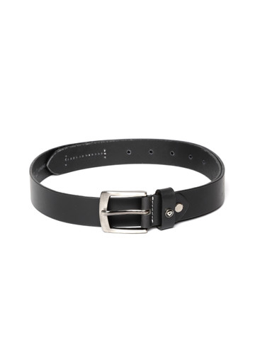 INVICTUS Men Black Leather Belt INVICTUS Men Black Leather Belt