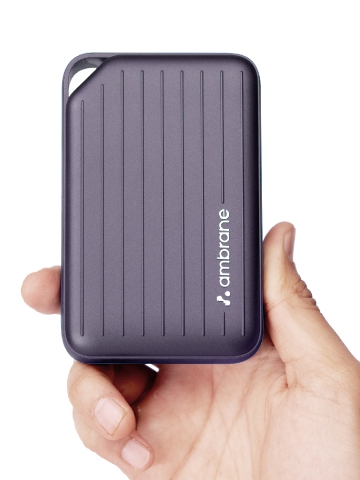 Ambrane Line 10 Purple 10000mAh 22.5w Compact USB-C Power Bank