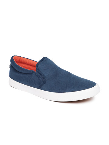 Flying Machine Men Navy Blue Roach Slip-On Sneakers