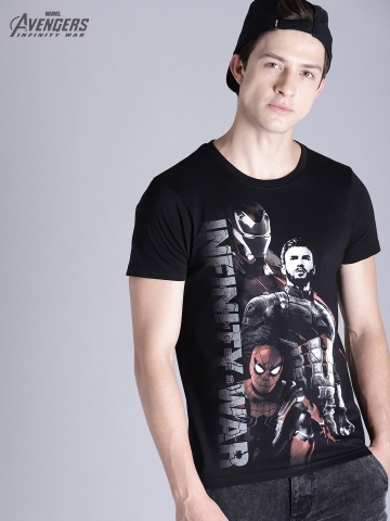 avengers t shirt myntra