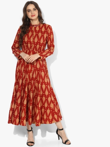 Sangria red kurta top