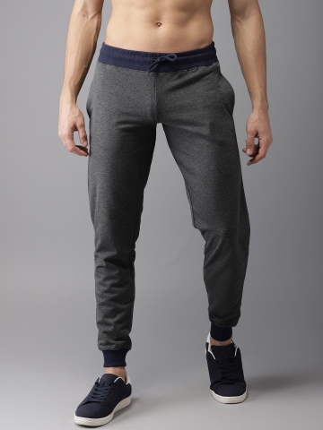 60% OFF on HERE&NOW Charcoal Grey Joggers on Myntra | PaisaWapas.com