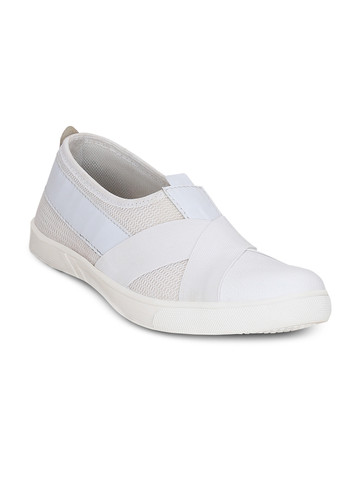 Kielz Men Off-White Slip-On Sneakers Kielz Men Off-White Slip-On Sneakers