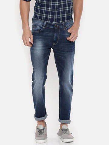 SPYKAR Men Blue Slim Tapered Fit Low-Rise Clean Look Stretchable Jeans