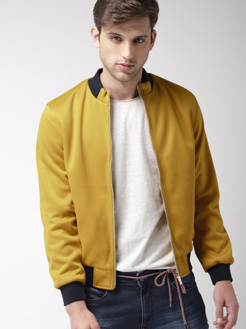 Harvard Men Mustard Solid Bomber