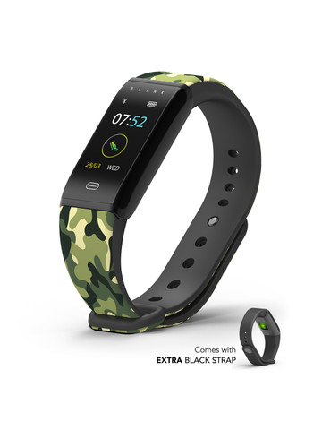 Blink GO - Camo Black (extra Black Strap) Fitness Wearable Band