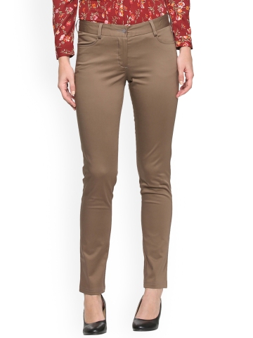 brown cigarette trousers