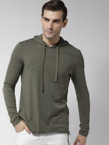 hooded t shirt myntra