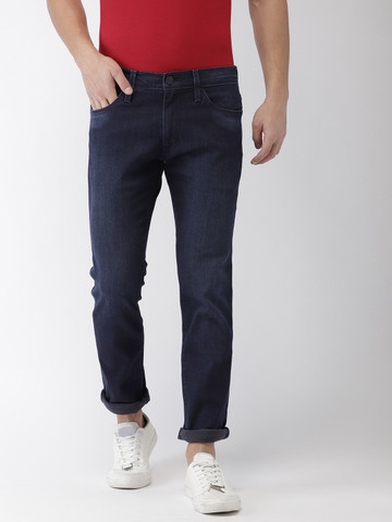 Levis Men Blue 65504 Skinny Fit Low-Rise Clean Look Stretchable Jeans