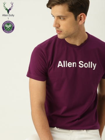 Allen solly round neck t shirts sales