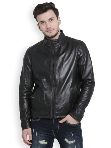 Justanned Matt Black Leather Jacket