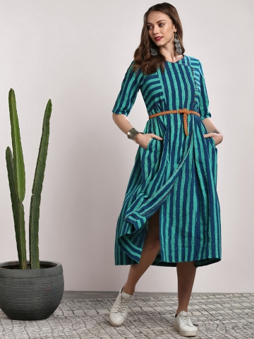 A line dress on sale myntra