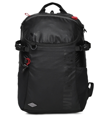 wildcraft unisex black solid backpack