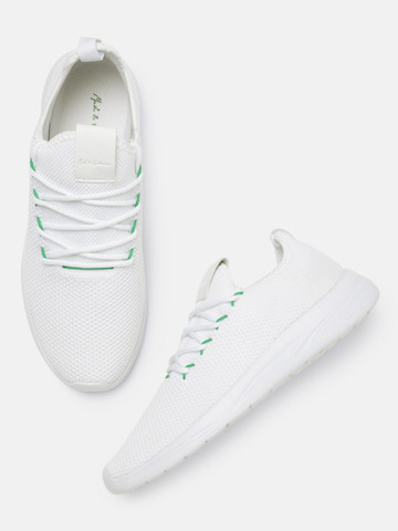 Mast & Harbour Men White Solid Sneakers