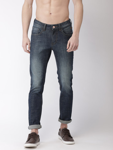 Flying Machine Men Blue Skinny Jackson Fit Low-Rise Clean Look Stretchable Jeans Flying Machine Men Blue Skinny Jackson Fit Low-Rise Clean Look Stretchable Jeans
