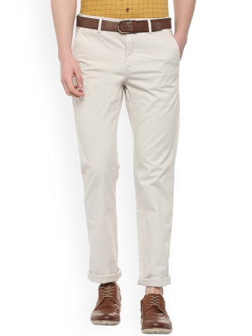 Buy Women White Regular Fit Stripe Casual Trousers Online  342970  Allen  Solly