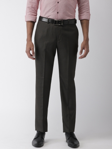 Park Avenue Formal Trousers  Buy Park Avenue Regular Fit Solid Grey  Trousers Online  Nykaa Fashion