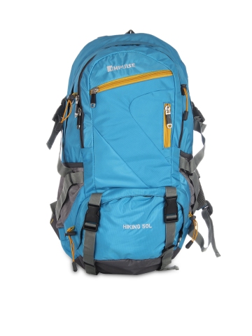 impulse unisex blue 65 litres rucksack