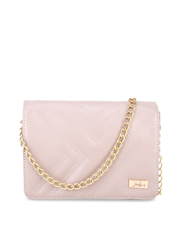 yelloe Pink Solid Sling Bag yelloe Pink Solid Sling Bag