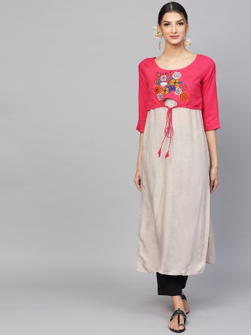 Aks women's straight kurta hot sale