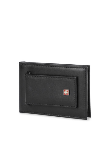 SWISS MILITARY Men Black Solid Money Clip