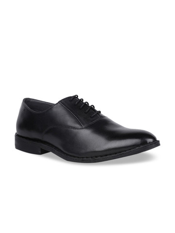 Bata Men Black Solid Formal Leather Oxfords Bata Men Black Solid Formal Leather Oxfords